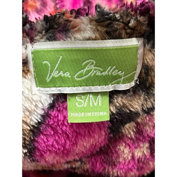 Vera Bradley Women's Size Small/Med Multicolored Floral Print Belted Bath Robe - Picture 2 of 8